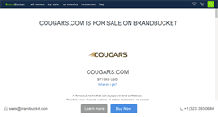 Desktop Screenshot of cougars.com